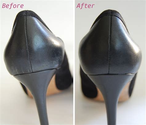 fix fake leather shoes|repairing scuffs on leather shoes.